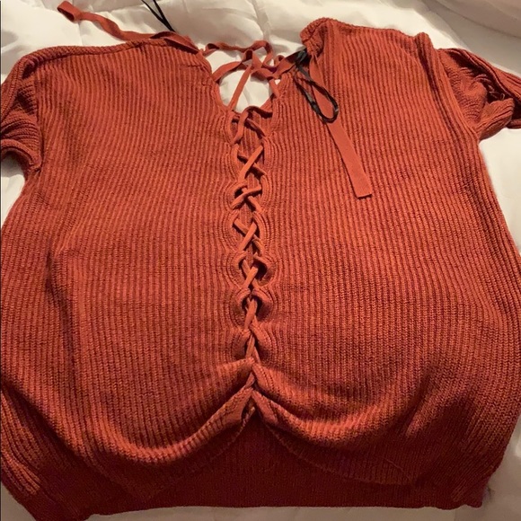 Burnt Orange Sweater - Picture 3 of 5